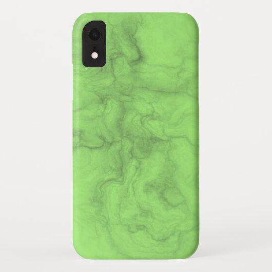 Elegant Neon Green Marble iPhone case (Achterkant)