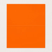 elegant neon oranje visitekaartje (Binnenkant ongevouwen)