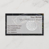 Elegant Neon Pop-Art Retro-telefoontoestel Visitek Visitekaartje (Achterkant)