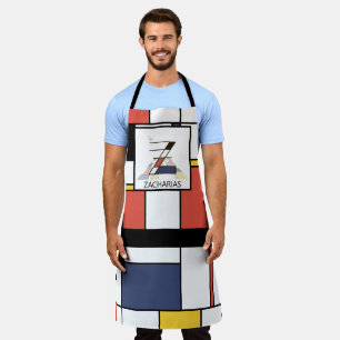 Elegant Neoplasticisme Style Monogram. Letter Z Schort