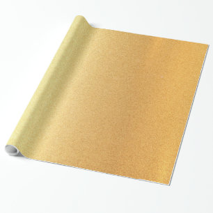 Elegant Nep Goud Glanzend Modern Goud Glanzend Cadeaupapier