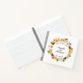 Elegant Net Getrouwd Bloemige Huwelijk | Gastboek Notitieboek (Binnen)