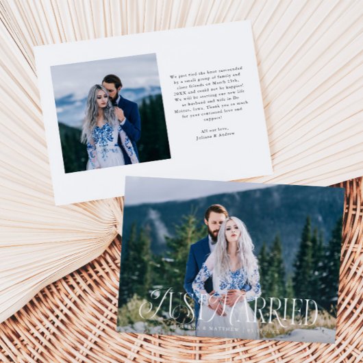  Elegant net getrouwd bruiloft foto Aankondiging