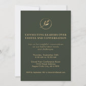 Elegant Networking Event Invitation Logo Kaart (Voorkant)