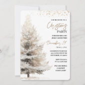 Elegant Neutraal Aquarel Kerstfeest Kaart (Voorkant)