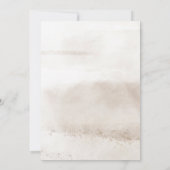 Elegant neutraal beige Gold Modern Sparen de Datum Kaart (Achterkant)