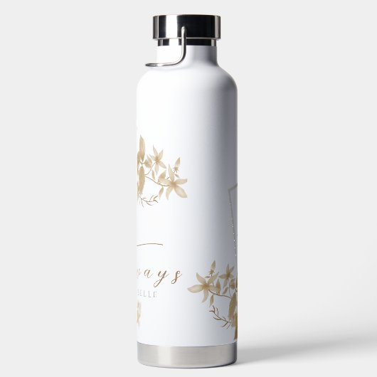 Elegant neutraal chique Roos wit Waterfles (Rechts)