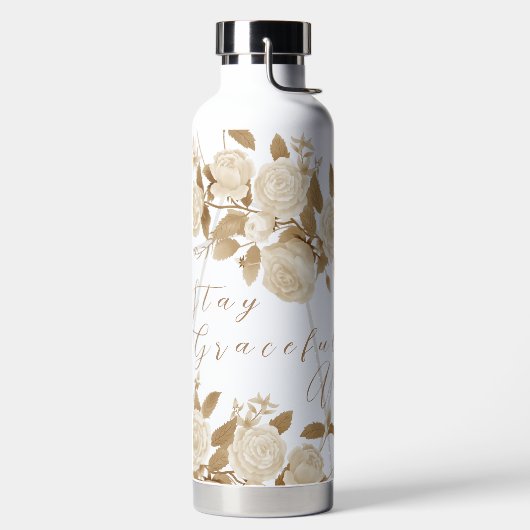 Elegant neutraal chique Roos wit Waterfles (Links)