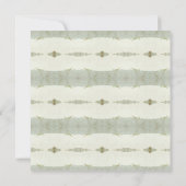 Elegant Neutraal  Groen Rustiek Save the Date Kaart (Achterkant)