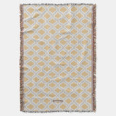Elegant neutraal ikat Marokkaans patroon Deken (Voorkant Verticaal)