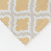 Elegant neutraal ikat Marokkaans patroon Fleece Deken (Hoek)