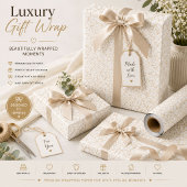 Elegant neutraal inpakpapier met patroon