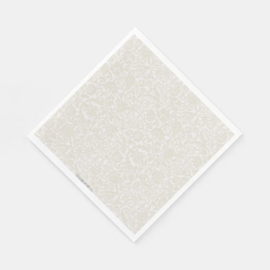 Elegant neutraal papieren servet (Hoek)