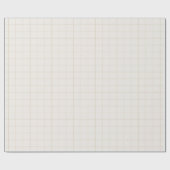 Elegant Neutraal Raster Cadeaupapier (Vlak)
