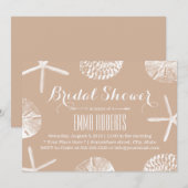 Elegant neutraal strand Vrijgezellenfeest Kaart (Voorkant / Achterkant)