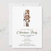 Elegant Neutral Earthy Colors Christmas Invitation Kaart (Voorkant)