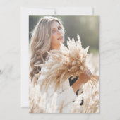 Elegant Neutral Fabulous 50 Photo Birthday Party Kaart (Achterkant)