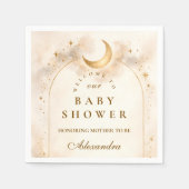 Elegant Neutral Starry Baby Shower Servet (Voorkant)