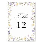 Elegant Neutral Waterverf Floral Wedding Kaart (Voorkant)