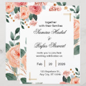 Elegant Neutral Wedding Invitation | Fully Editab (Voorkant / Achterkant)