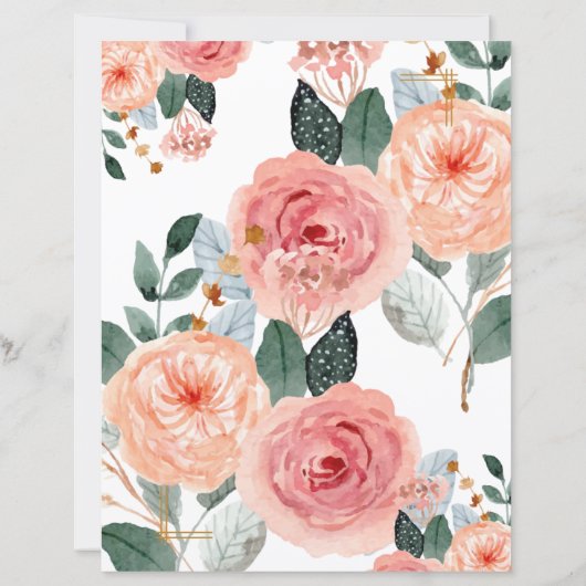 Elegant Neutral Wedding Invitation | Fully Editab (Achterkant)