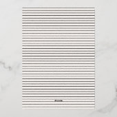 Elegant Neutral Wedding Save The Date Script Folie Uitnodiging (Achterkant)