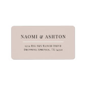 Elegant Neutrale Adresetiketten Etiket (Voorkant)