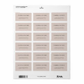 Elegant Neutrale Adresetiketten Etiket (Full Sheet)