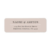 Elegant Neutrale Adresetiketten Etiket (Voorkant)
