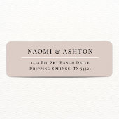 Elegant Neutrale Adresetiketten Etiket