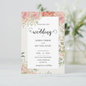 Elegant Neutrale Waterverf Floral Kaart (Staand voorkant)