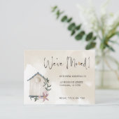 Elegant New Address Moving Announcement Briefkaart (Staand voorkant)