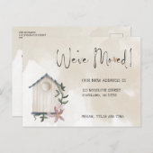 Elegant New Address Moving Announcement Briefkaart (Voorkant / Achterkant)