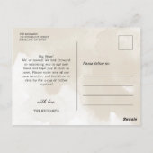 Elegant New Address Moving Announcement Briefkaart (Achterkant)