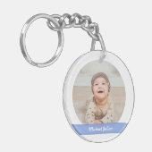 Elegant New Baby Boy Girl Twins Photos Keepomwille Sleutelhanger (Voorkant Links)
