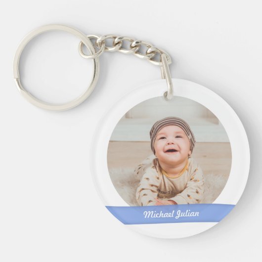 Elegant New Baby Boy Girl Twins Photos Keepomwille Sleutelhanger (Voorkant)