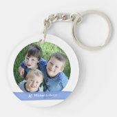 Elegant New Baby Girl Siblings Photos Keepomwille Sleutelhanger (Achterkant)