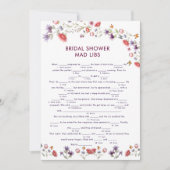 Elegant New Chapter Begins Bridal Shower Mad Libs (Voorkant)