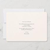 Elegant New Date Moderne Script Photo Dusty Blue Save The Date (Achterkant)