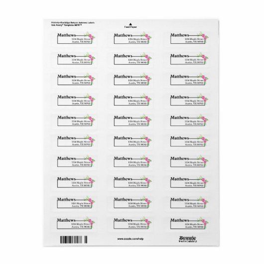 Elegant New Home Etiket (Full Sheet)