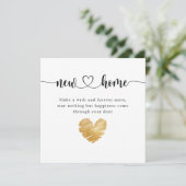 Elegant New Home Housewarming Kaart (Staand voorkant)