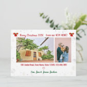 Elegant New Home voor kerstfoto's Aankondiging (Staand voorkant)