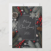 Elegant New Year 2026 Greeting Card Feestdagenkaart (Achterkant)