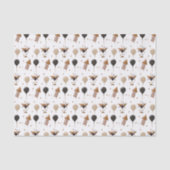 Elegant New Year Celebration Party Pattern Tissuepapier (Voorkant)