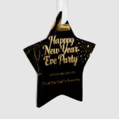 Elegant New Year Eve Paper Ornament (voorkant)