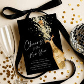 Elegant New Year Party Invitation Kaart