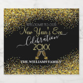 Elegant New Year’s Eve  with Champagne Sparkling Wijnetiket (Enkel label)