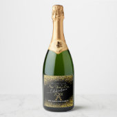 Elegant New Year’s Eve  with Champagne Sparkling Wijnetiket (Voorkant)