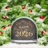 elegant new year snow globe 2025 sneeuwbol (Kerstmis)