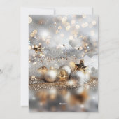 Elegant New Year's Eve Party Invitation Feestdagenkaart (Achterkant)